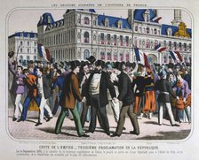 Declaration of the French Third Republic, 4th September 1870. Artist: Anon