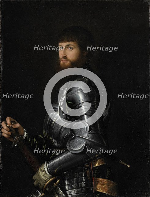 Portrait of a Nobleman in Armour, Between 1540 and 1560. Artist: Moroni, Giovan Battista (1520/25-1578)