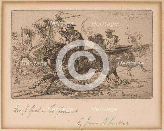 Rough Sport in the Yosemite, 1885. Creator: James David Smillie.