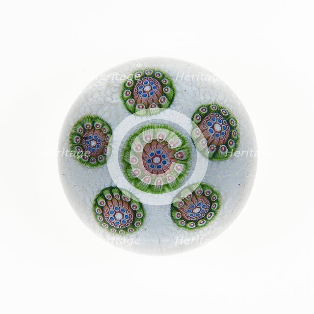 Paperweight, France, c. 1845/60. Creator: Saint-Louis Glassworks.