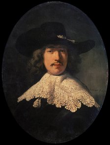 'Portrait of a Young Man with a Lace Collar', 1634.  Artist: Rembrandt Harmensz van Rijn    