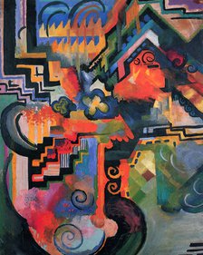 Colored Composition I (Hommage à Johann Sebastian Bach), 1912.