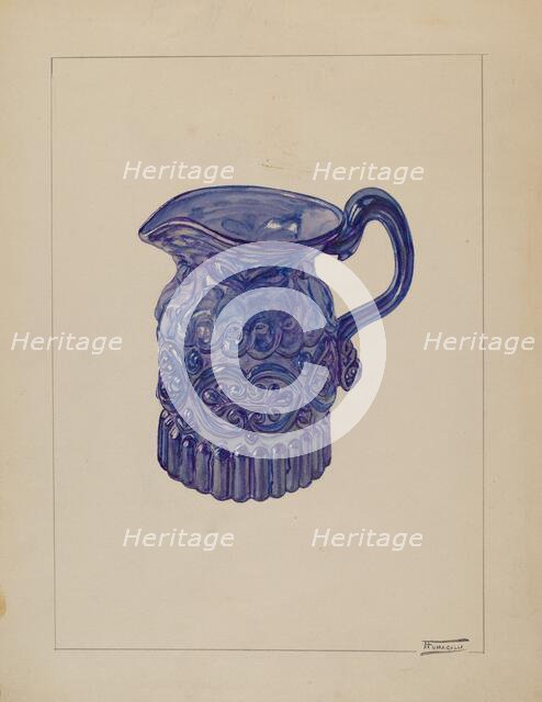 Cream Pitcher, c. 1937. Creator: Frank Fumagalli.