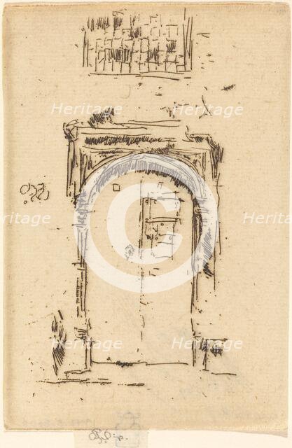 Church Doorway, Edgemere. Creator: James Abbott McNeill Whistler.