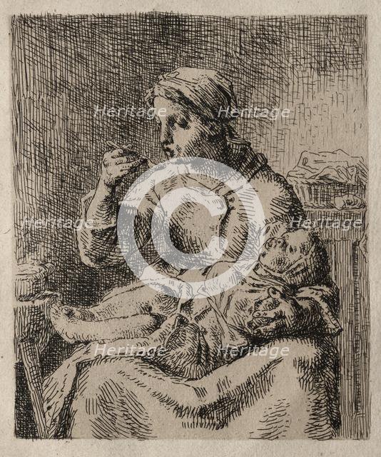 La Bouillée. Creator: Jean-François Millet (French, 1814-1875).