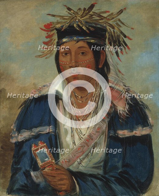 Kee-mo-rá-nia, No English, a Dandy, 1830. Creator: George Catlin.