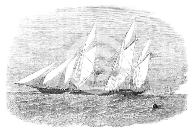 H.M. Screw Gun-Vessel "Wrangler", built for the Baltic, 1854. Creator: Unknown.