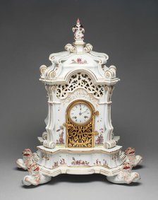 Clock, Meissen, 1727/30. Creator: Meissen Porcelain.