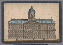 View of the town hall in Amsterdam, 1700-1799. Creator: Anon.