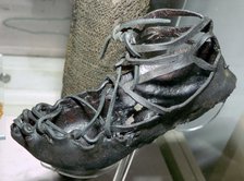 Roman leather sandal, which the Romans introduced to Britain. Artist: Unknown