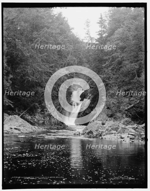 Wilmington High Falls, lower falls, Adirondack Mountains, c1902. Creator: William H. Jackson.