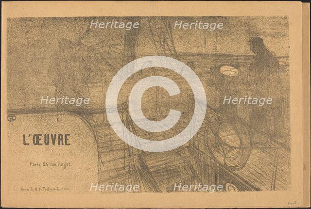 Prospectus Programme de l'Oeuvre, 1895. Creator: Henri de Toulouse-Lautrec.