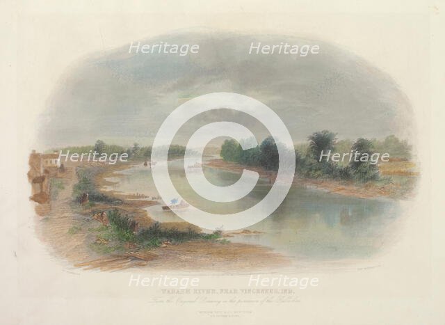 Wabash River, near Vincennes, Indiana, 1859. Creator: William Momberger.