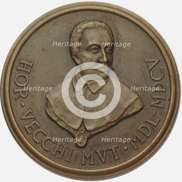 Orazio Vecchi (1550-1605) Commemorative 400th Birthday Medal, 1950.