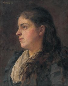 Portrait of a Woman, 1893. Creator: Jozef Hanula.