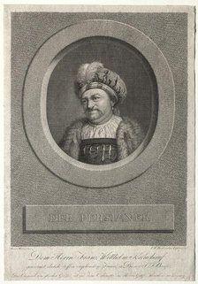 The Persian - Portrait of Franz Wilhelm Kreuchauf, 1869. Creator: Johann Friedrich Bause (German, 1738-1814).