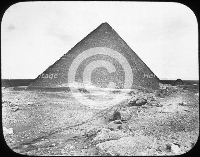The Great Pyramid of Khufu (Cheops), Giza, Egypt, c1890. Artist: Newton & Co
