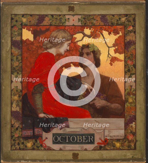 October (cover illustration for Harper's Magazine), 1903. Creator: William Clarke Rice.