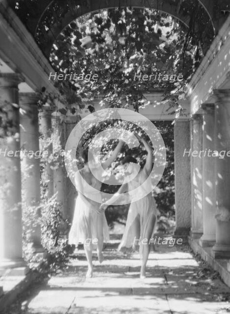 Elizabeth Duncan dancers and children, 1927 Creator: Arnold Genthe.