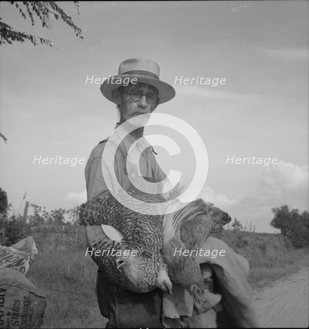Farmer who has just moved into impoverished Greene County, Georgia from the Georgia hills, 1937. Creator: Dorothea Lange.