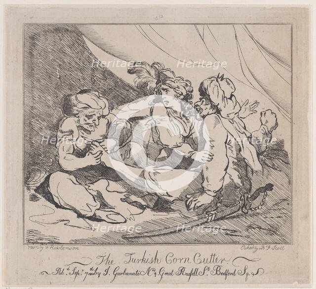 The Turkish Corn Cutter, September 7, 1801. Creator: B.F. Scott.