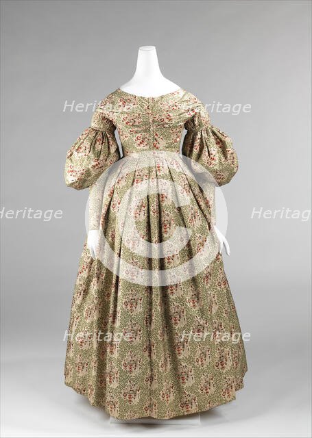 Morning dress, American, 1837-39. Creator: Unknown.