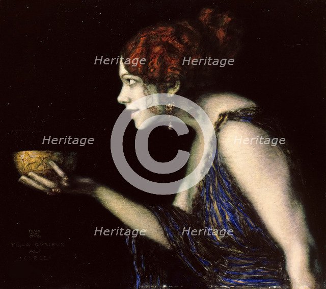 Tilla Durieux (1880-1971) as Circe, c.1913. Creator: Stuck, Franz, Ritter von (1863-1928).