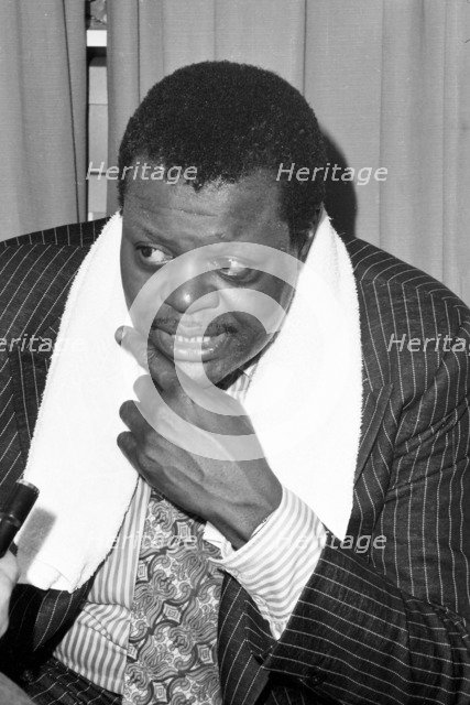 Oscar Peterson, Ronnie Scott's, Soho, London, 1973.   Artist: Brian O'Connor.