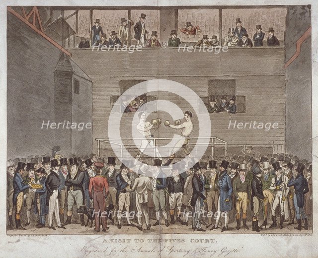 'A Visit to the Fives Court', 1822. Artist: Isaac Robert Cruikshank