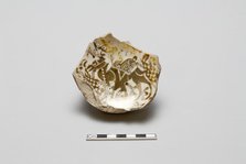 Fragmentary base of a bowl with image of a camel, early 13th century. Creator: Unknown.