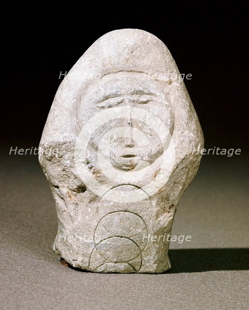 Celtic carved head, Eype, Dorset, c1st century. Artist: Unknown
