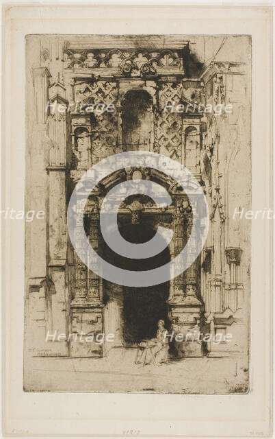 Harfleur, 1903. Creator: David Young Cameron.