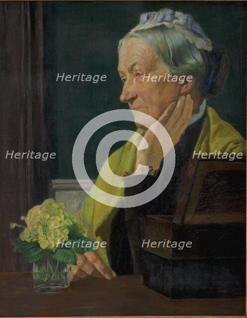 Ane Marie Rohde, née Schmidt, the artist's mother, 1903. Creator: Johan Rohde.