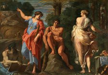Hercules at the crossroads, 1596. Creator: Carracci, Annibale (1560-1609).