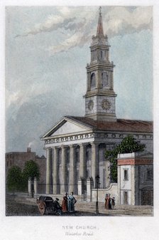 New church, Waterloo Road, London. Artist: Unknown