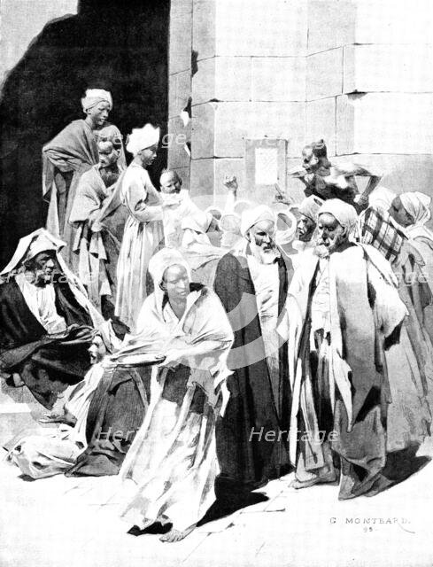 The Khedive's Wedding at Cairo: reading the news, 1895. Creator: Unknown.