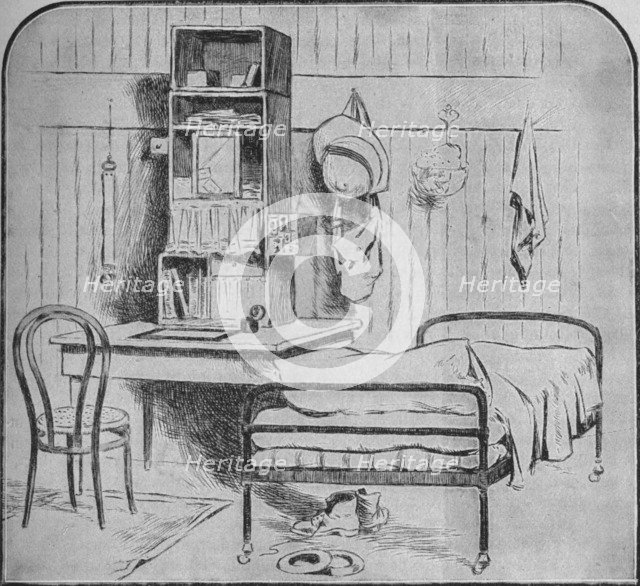 'An Officer's Room at Pretoria', 1902. Artist: Unknown.