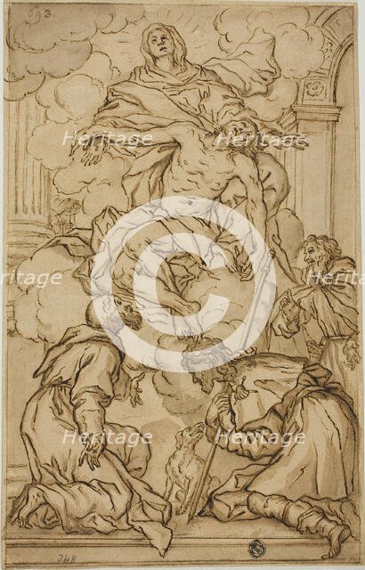 Pieta, with Saints Francis, Roch, and Third Male Saint, n.d. Creator: Unknown.