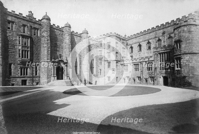 The courtyard, Durham Castle, England, 20th century. Artist: Unknown