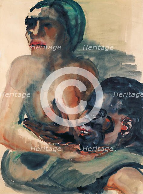 Love couple, 1930. Creator: Lohse-Wächtler, Elfriede (1899-1940).