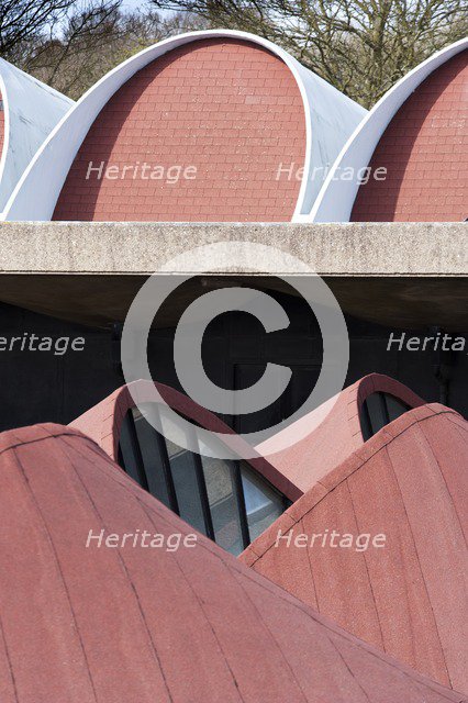 Munrow Sports Centre, Birmingham University, West Midlands, 2011. Artist: James O Davies.