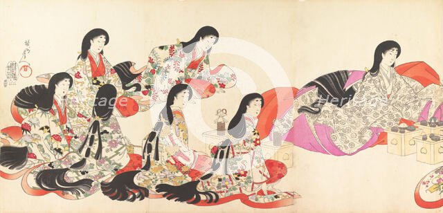 Chiyoda Castle (Album of Women), 1895., 1895. Creator: Chikanobu Yoshu.