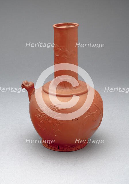 Bottle (Kendi), Meissen, c. 1710. Creator: Meissen Porcelain.