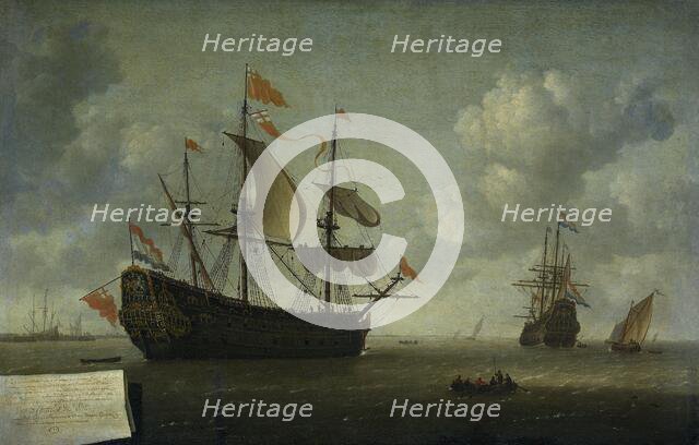 The Arrival of the Royal Charles, 1667. Creator: Jeronymus van Diest.