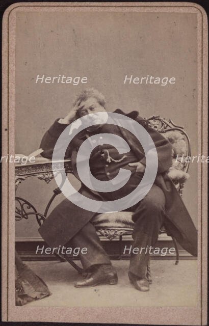 The author Alexandre Dumas père (1802-1870), ca 1868. Creator: Helm, Amand (1831-1893).