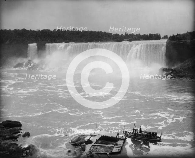 Niagara Falls and the Maid of the Mist, between 1890 and 1910. Creator: Unknown.