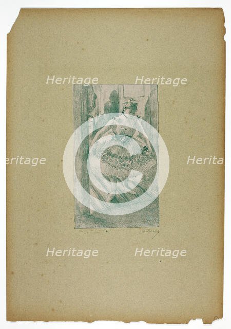 Going on Stage, 1889–90. Creator: Georges William Thornley.