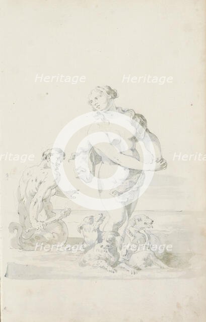 Triton and Venus, c.1701. Creator: Jacob Toorenvliet.