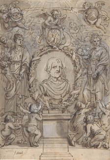 Design for a Title Page, 17th century. Creator: Abraham Jansz van Diepenbeeck.