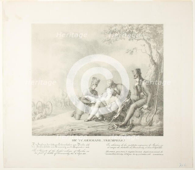 So you, German, Triumph!, c. 1814. Creator: Marie Electrine Stuntz.